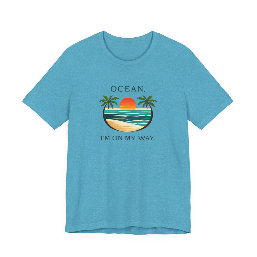 OCEAN, I’M ON MY WAY VINTAGE BEACH GRAPHIC T-SHIRT