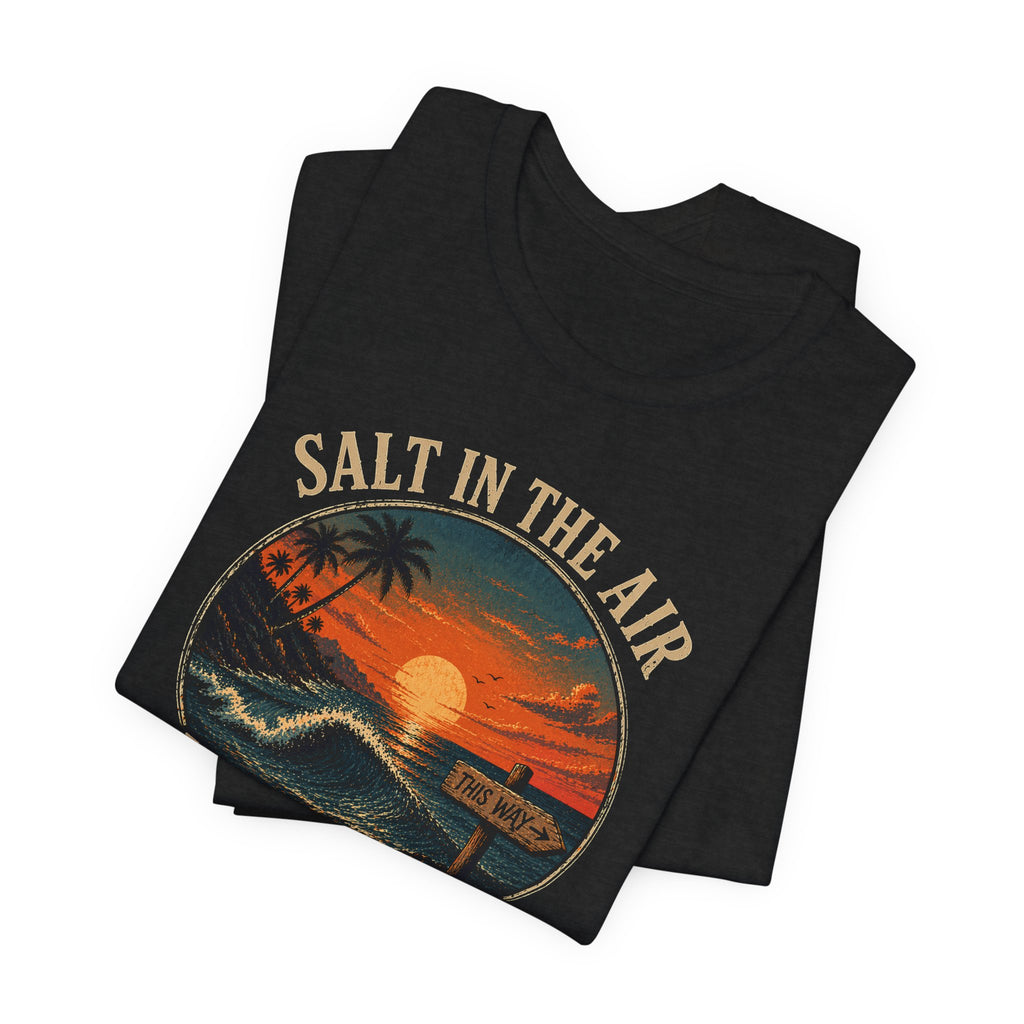 Salt in the Air - This Way T-Shirt beach graphic tee Marequi Club