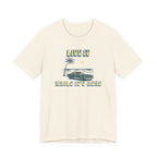 Live It While It’s Here T-Shirt - Retro Beach Sunset beach graphic tee Marequi Club