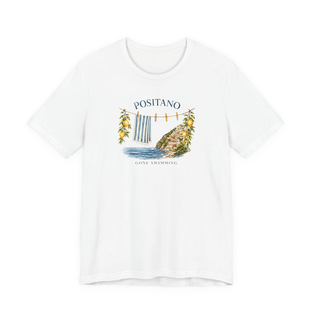 Positano Gone Swimming Vintage Amalfi Coast T-Shirt 🇮🇹 Amalfi Coast Italy graphic tee Marequi Club