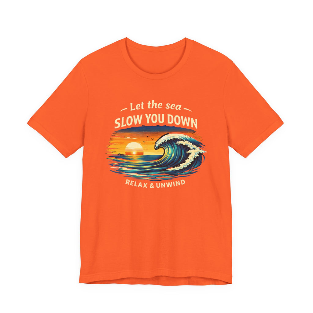 Let the sea slow you down T-shirt beach graphic tee Marequi Club
