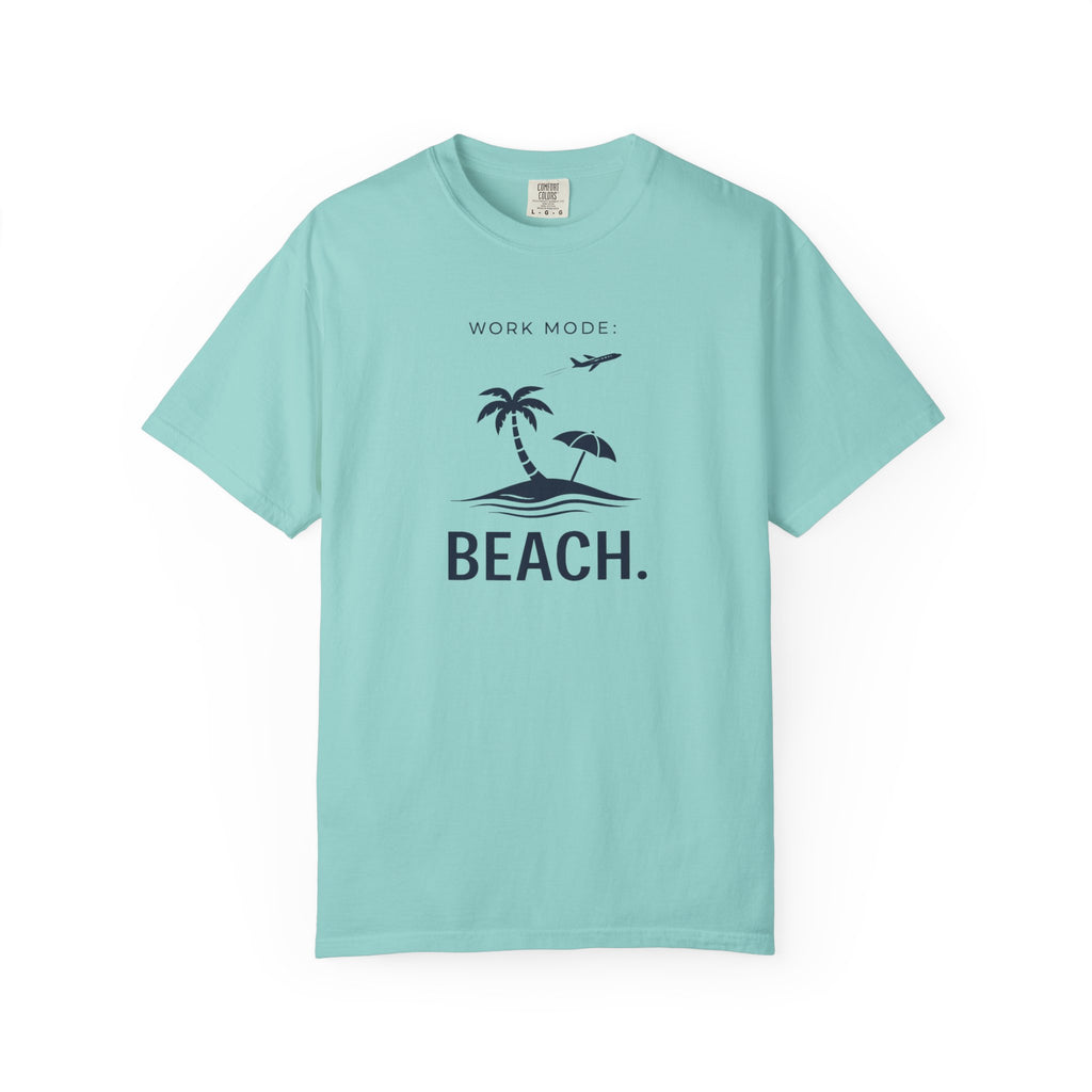 WORK MODE BEACH MODE T-SHIRT | MINIMAL COASTAL GRAPHIC TEE
