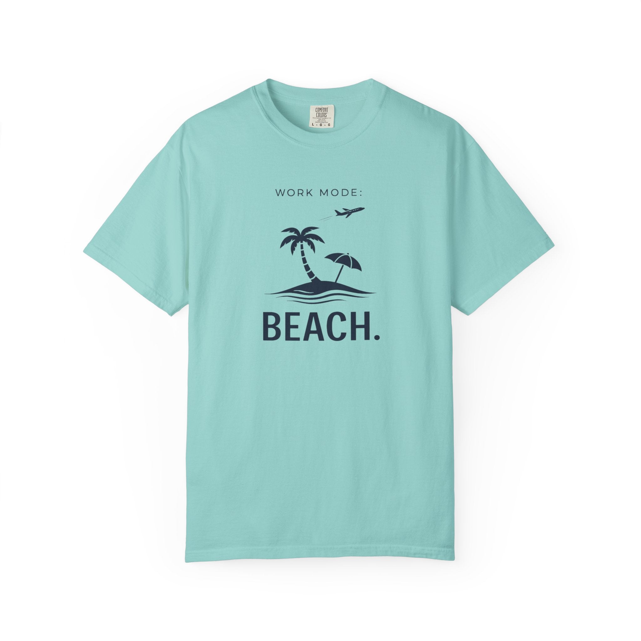 WORK MODE BEACH MODE T-SHIRT | MINIMAL COASTAL GRAPHIC TEE