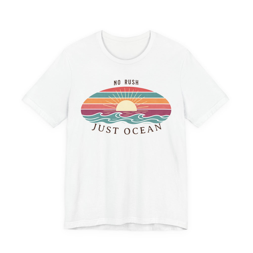 NO RUSH JUST OCEAN T - SHIRT beach graphic tee Marequi Club
