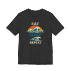 Eat Sleep Repeat T-Shirt - Vintage Wave Beach beach graphic tee Marequi Club