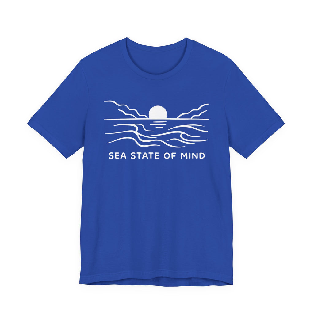 Sea State of Mind T-Shirt - Coastal Sunset Design beach graphic tee Marequi Club