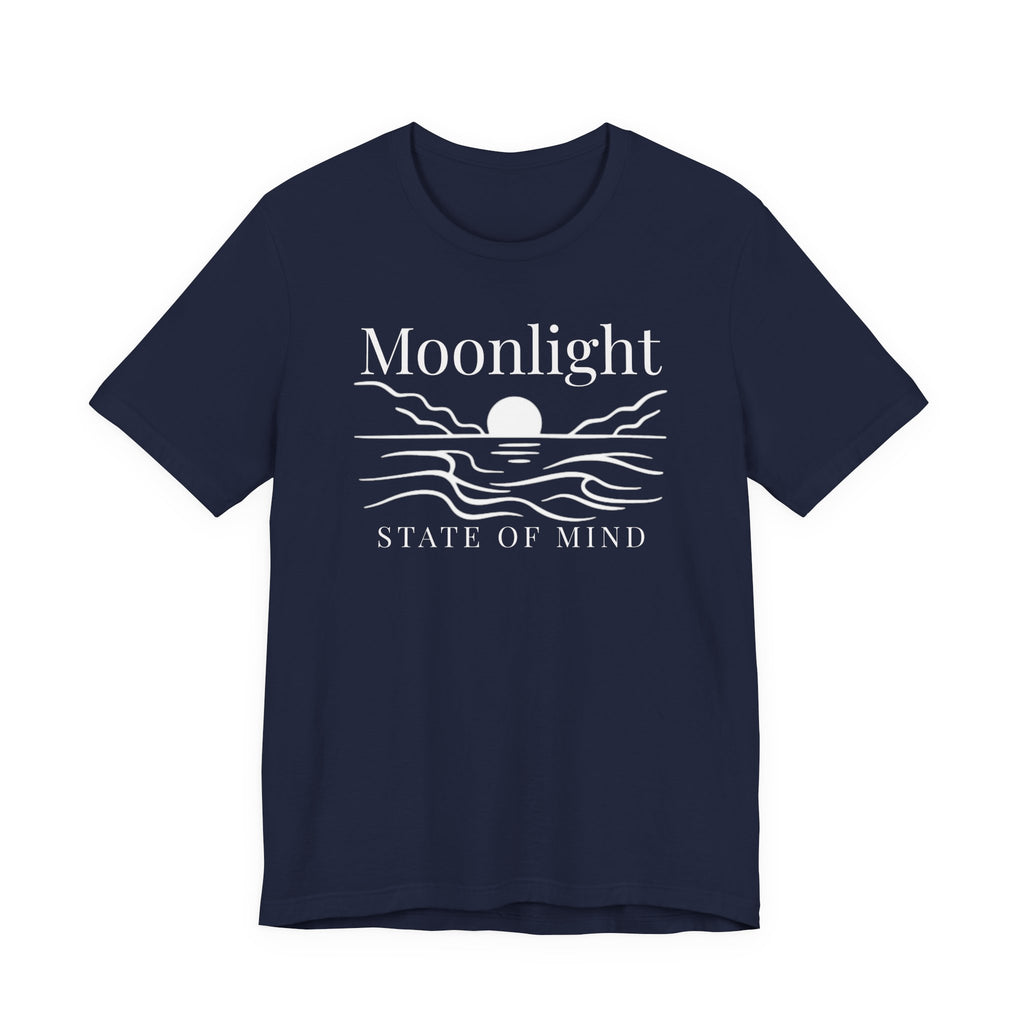 Moonlight State of Mind T-Shirt - Moon & Waves beach graphic tee Marequi Club