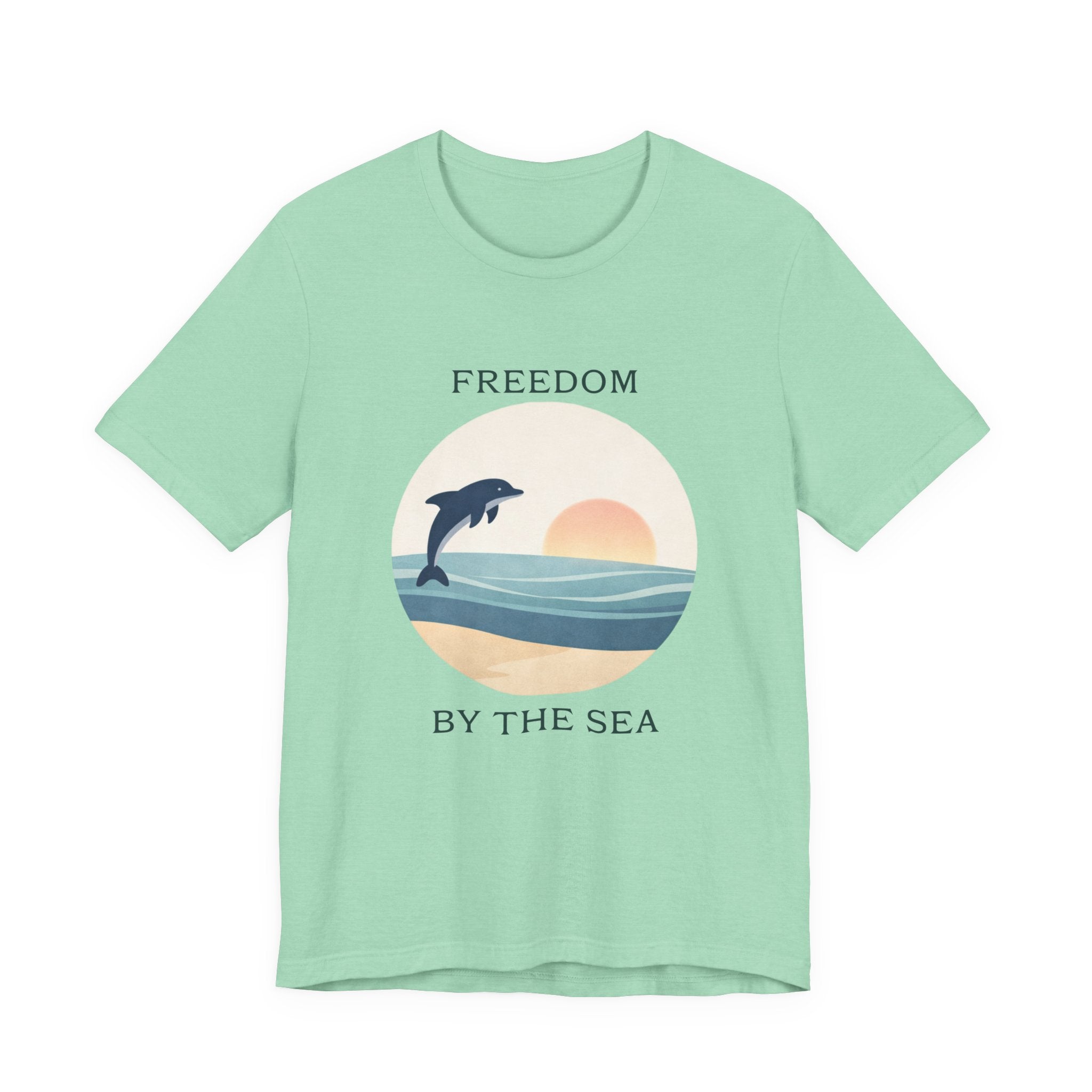 FREEDOM BY THE SEA BEACH T-SHIRT MARE QUI CLUB