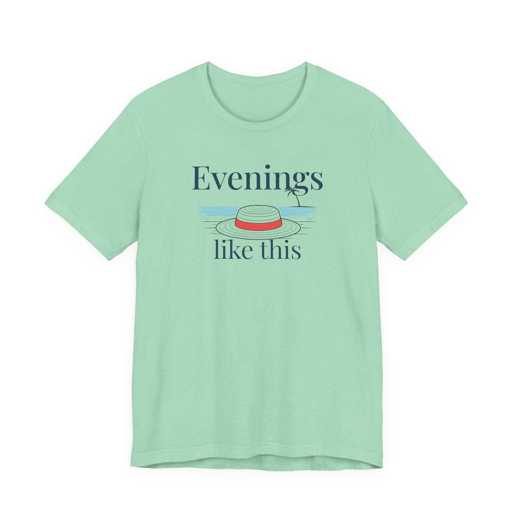Evenings Like This Graphic T-Shirt, Coastal Beach Moonlight Tee beach graphic tee Marequi Club