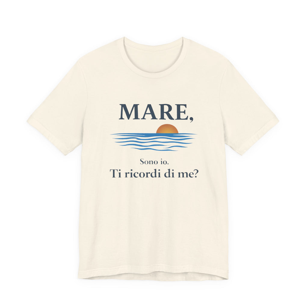 Mare, sono io. Ti ricordi di me? (Sea, it’s me) Italian Beach Sunset T-Shirt beach graphic tee Marequi Club