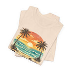 Paradise State Beach T-Shirt - Vintage Sunset Palm Graphic beach graphic tee Marequi Club