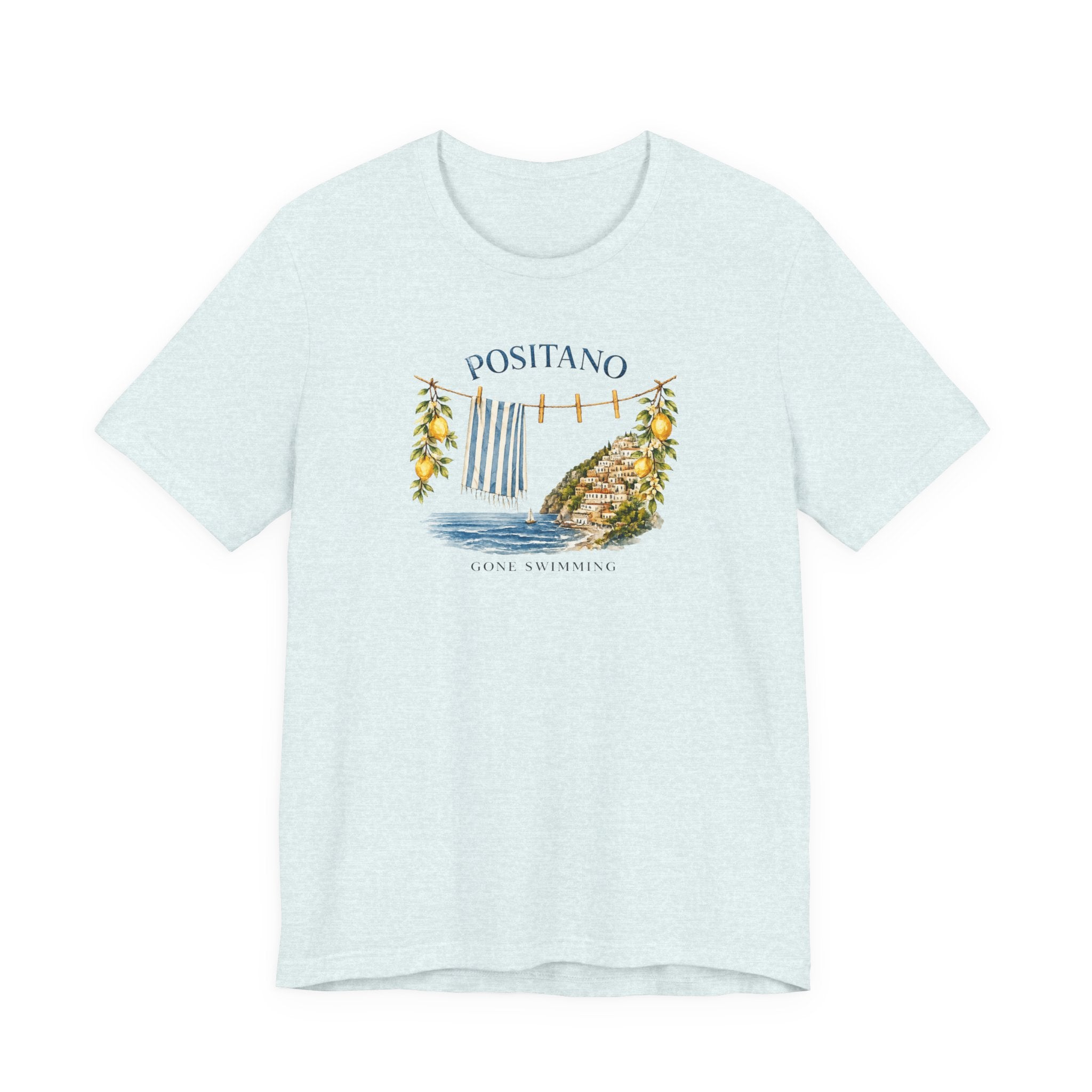 Positano Gone Swimming Vintage Amalfi Coast T-Shirt 🇮🇹 Amalfi Coast Italy graphic tee Marequi Club