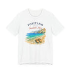 Positano Left My Sandals Here Vintage T-Shirt Amalfi Coast Italy graphic tee Marequi Club