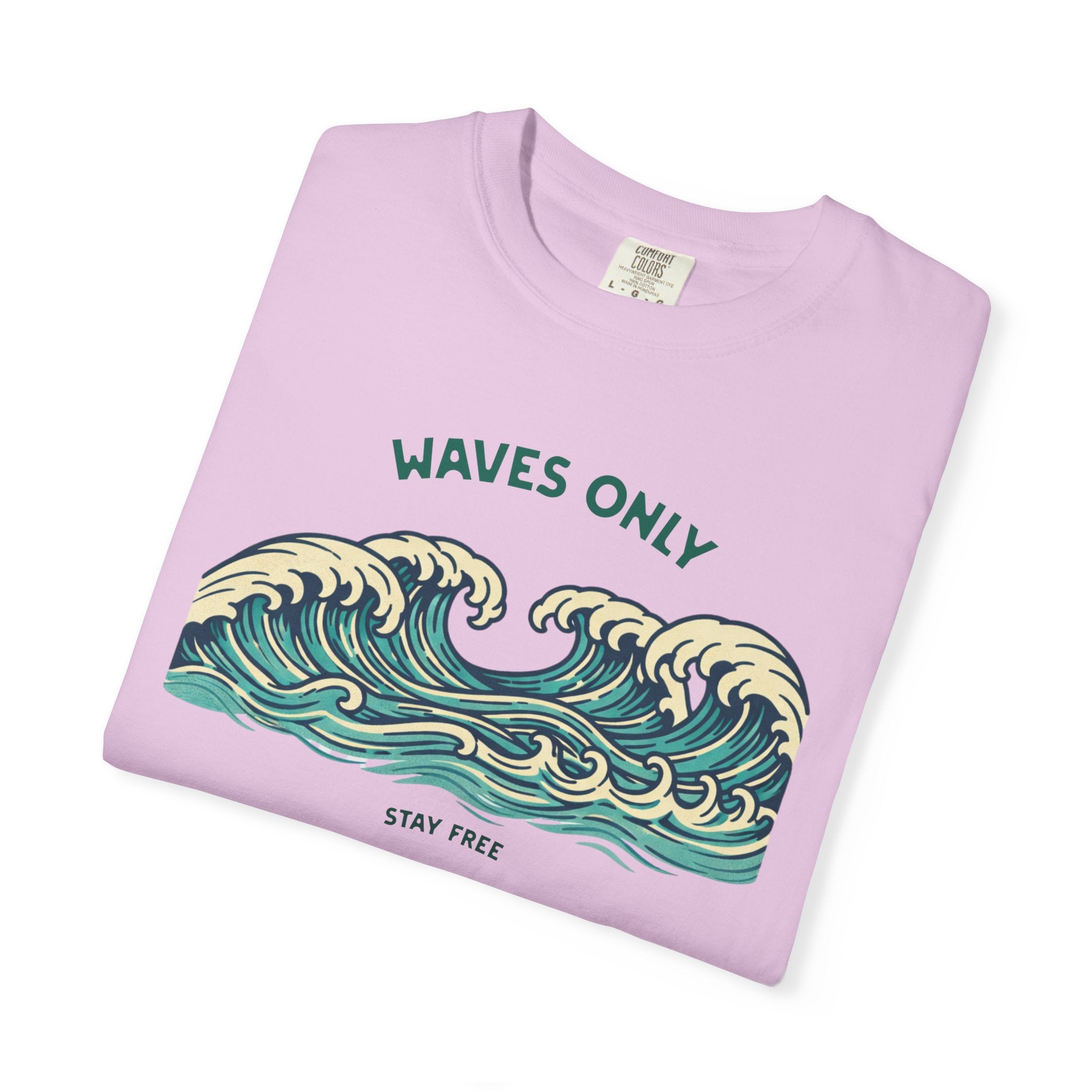 WAVES ONLY - STAY FREE - Vintage Graphic Tee