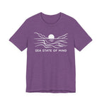 Sea State of Mind T-Shirt - Coastal Sunset Design beach graphic tee Marequi Club