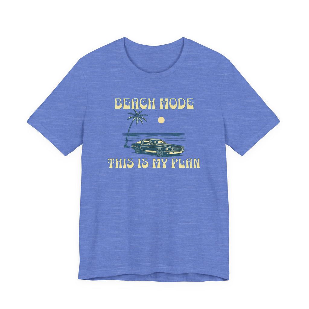 Beach Mode Plan Tee beach graphic tee Marequi Club