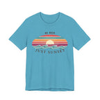 NO RUSH JUST SUNSET T - SHIRT - VINTAGE BEACH GRAPHIC - Mare Qui Club