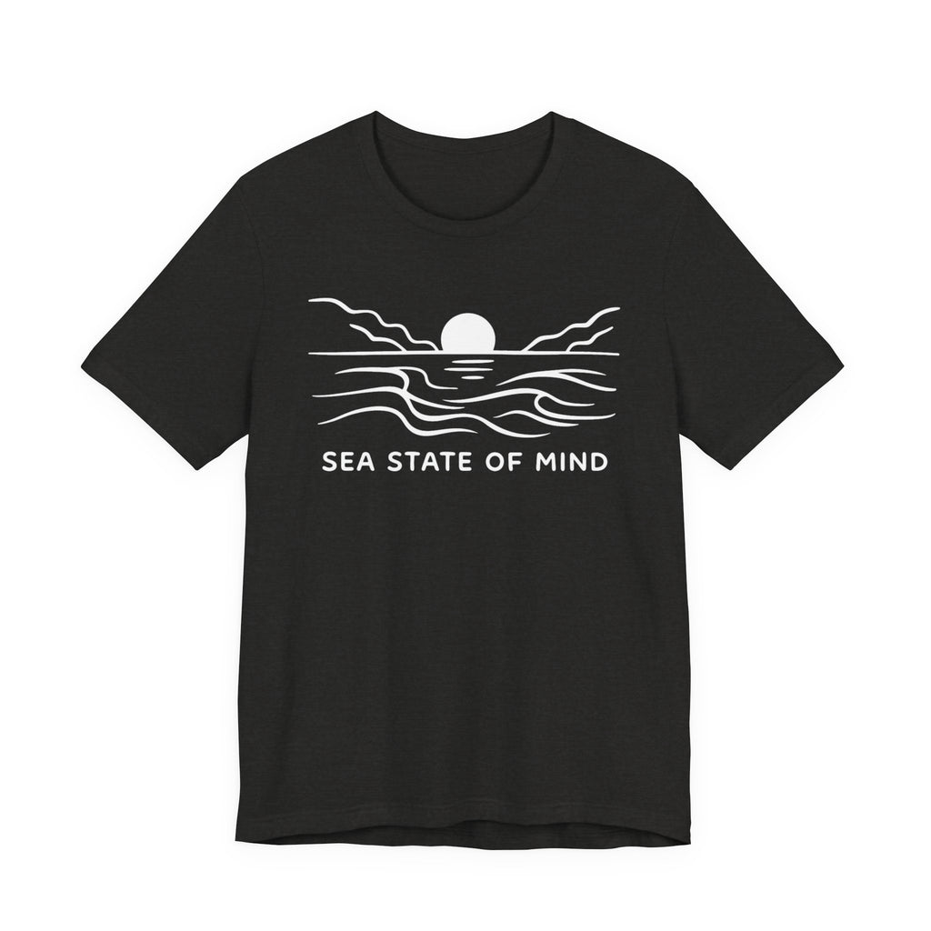 Sea State of Mind T-Shirt - Coastal Sunset Design beach graphic tee Marequi Club