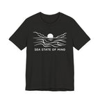 Sea State of Mind T-Shirt - Coastal Sunset Design beach graphic tee Marequi Club