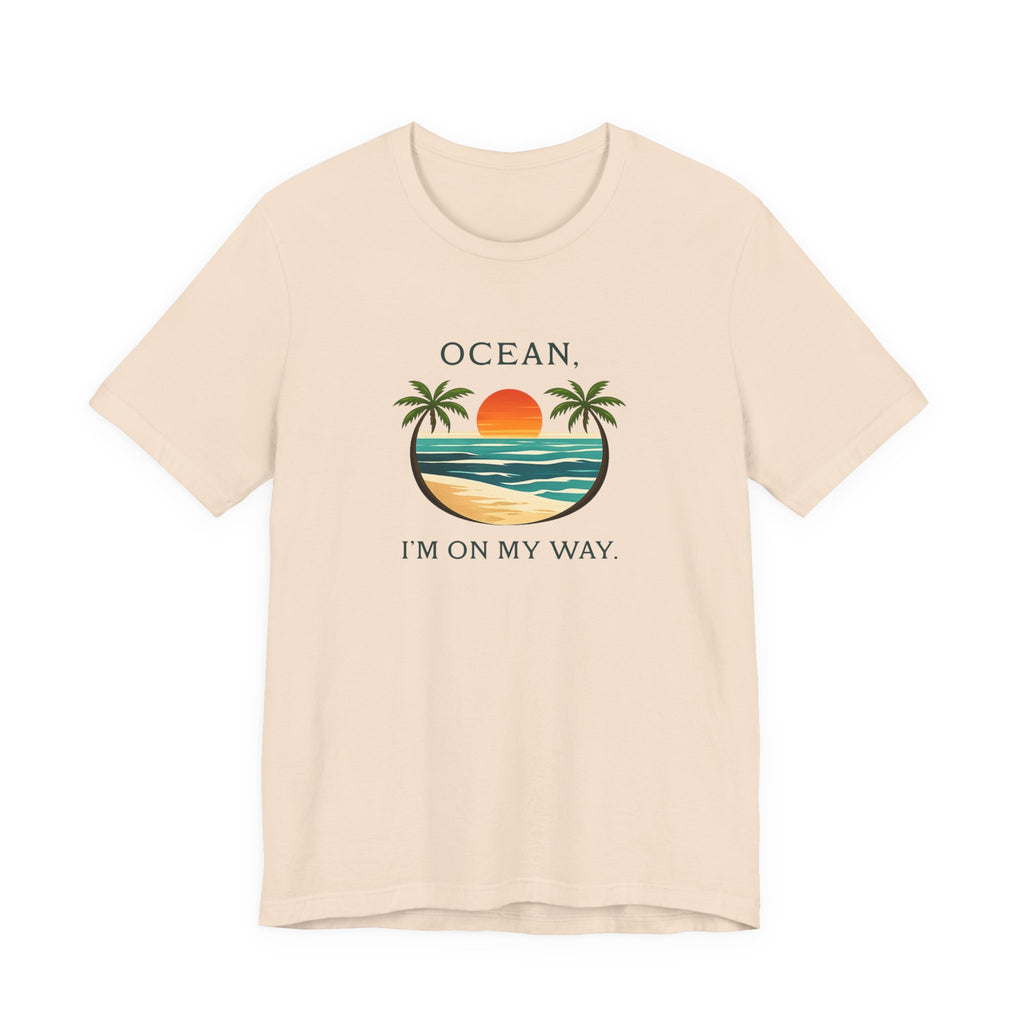 OCEAN, I’M ON MY WAY VINTAGE BEACH GRAPHIC T-SHIRT