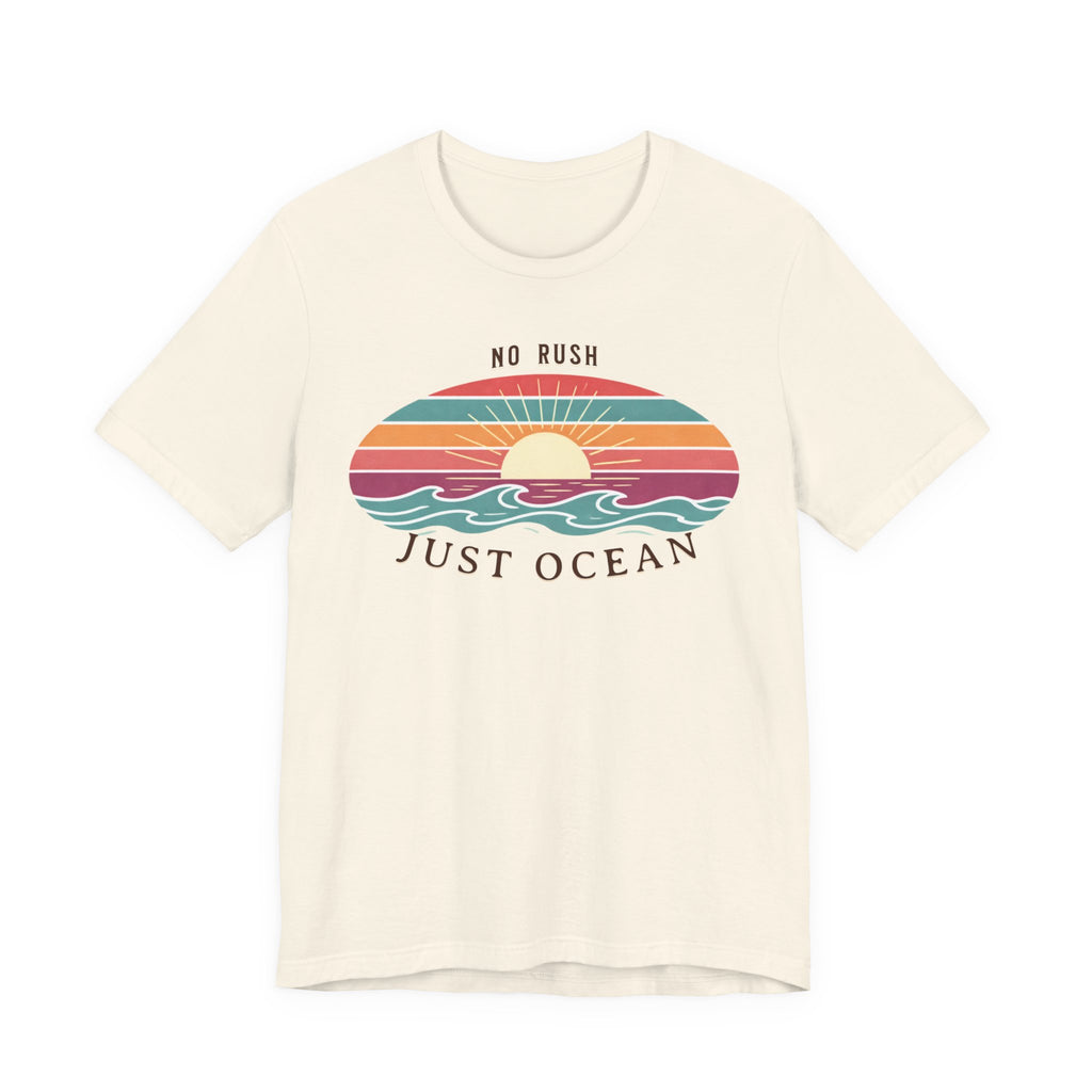 NO RUSH JUST OCEAN T - SHIRT beach graphic tee Marequi Club