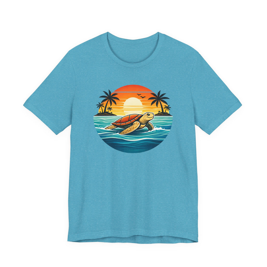 Ocean Peace Turtle Tee - Tropical Beach Graphic Tee beach graphic tee Marequi Club