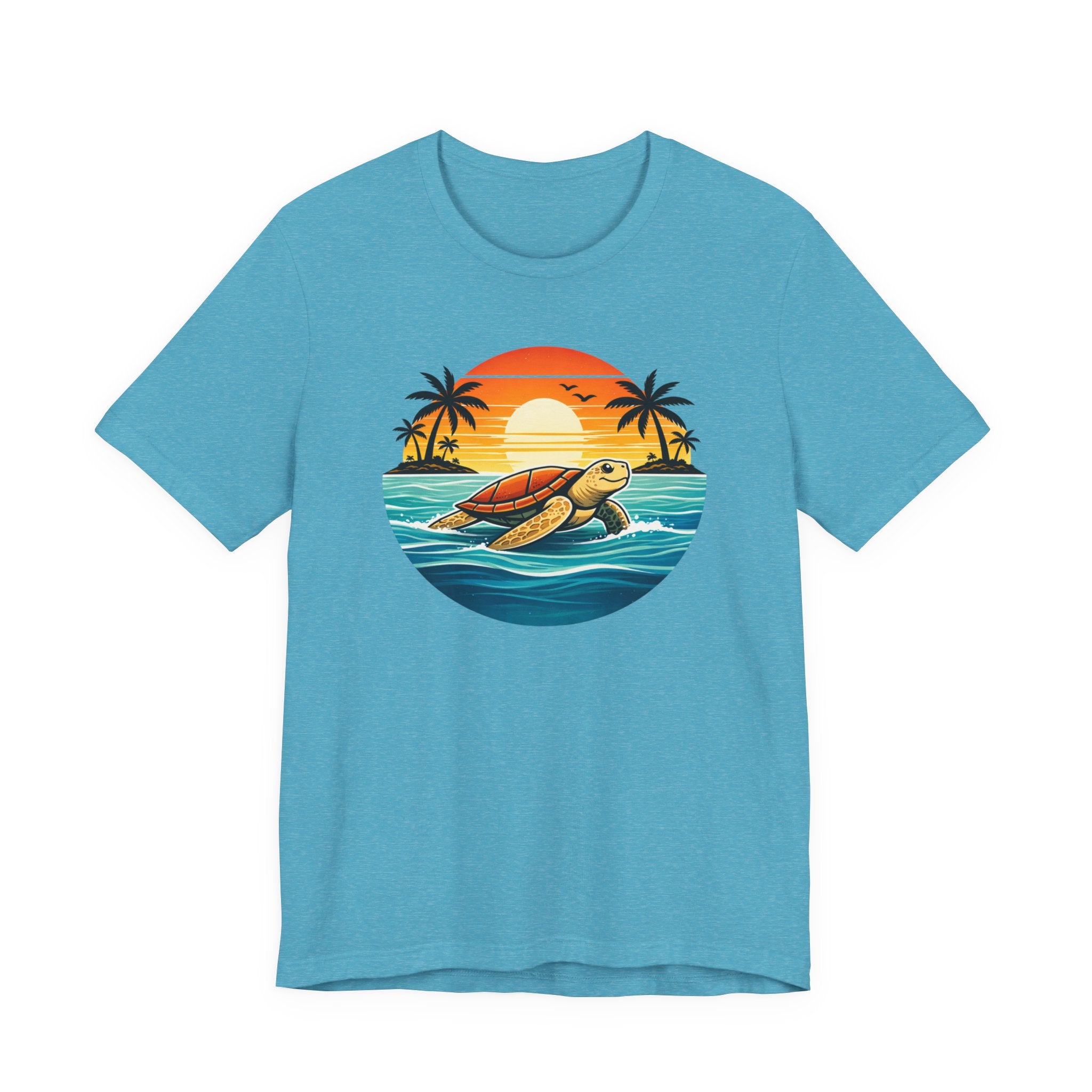 Ocean Peace Turtle Tee - Tropical Beach Graphic Tee beach graphic tee Marequi Club