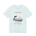 FREEDOM BY THE SEA BEACH T-SHIRT MARE QUI CLUB