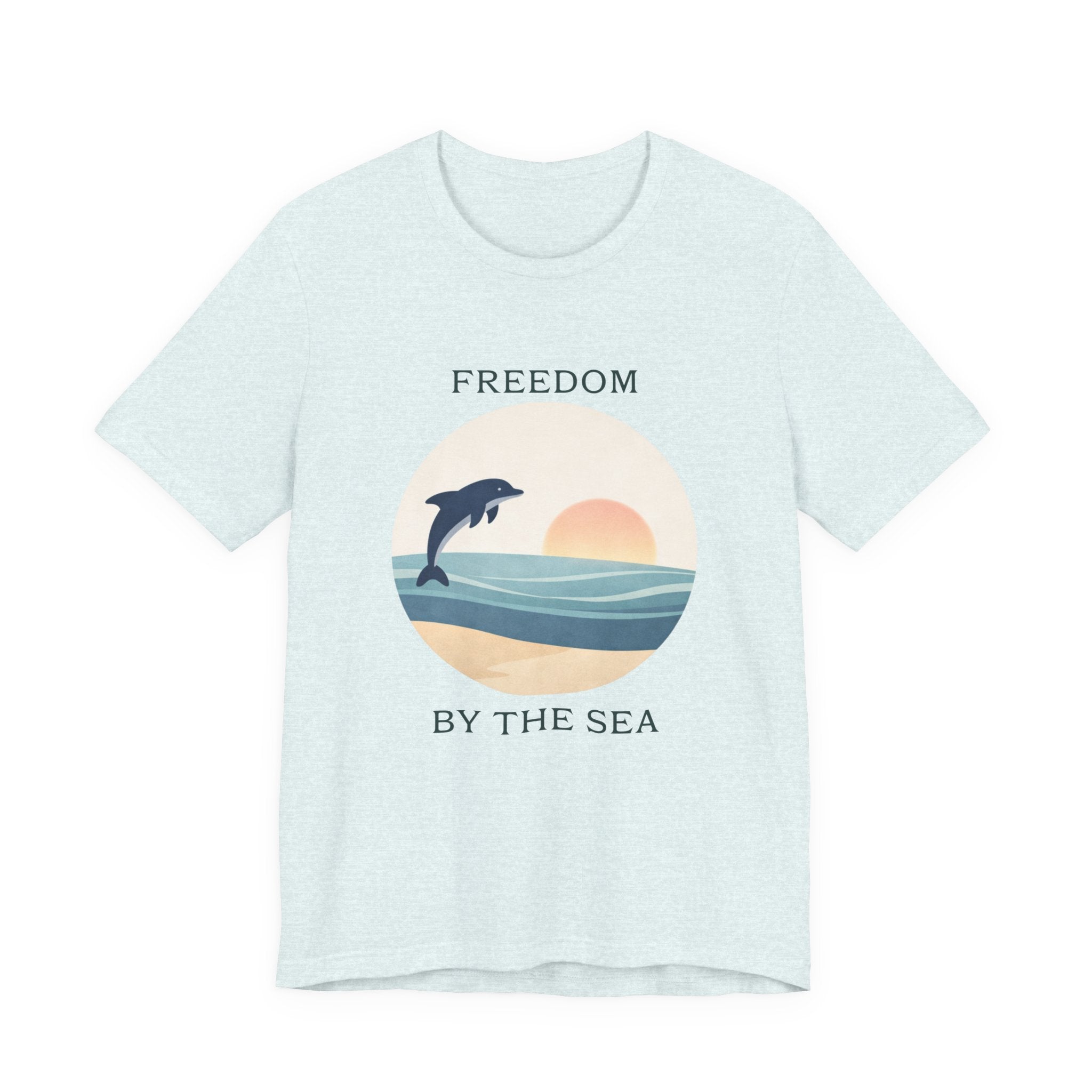 FREEDOM BY THE SEA BEACH T-SHIRT MARE QUI CLUB