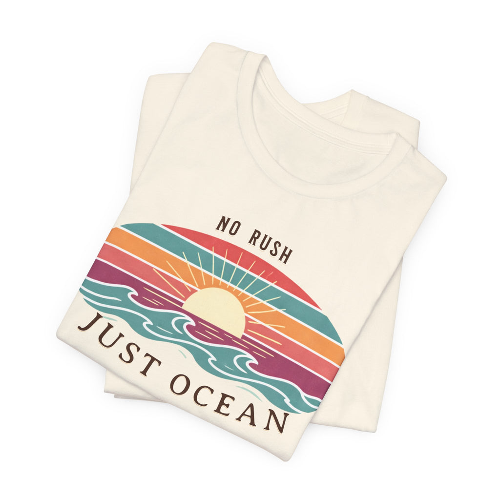 NO RUSH JUST OCEAN T - SHIRT beach graphic tee Marequi Club