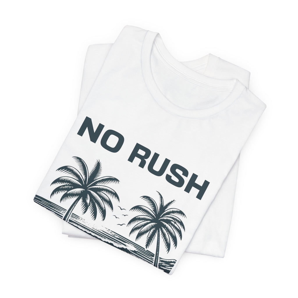No Rush By The Sea Shirt, Beach Graphic Tee, Coastal Ocean T Shirt, Summer Vacation Shirt, Sea Turtle Beach Shirt, Ocean Lover Gift