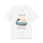 FREEDOM BY THE SEA BEACH T-SHIRT MARE QUI CLUB