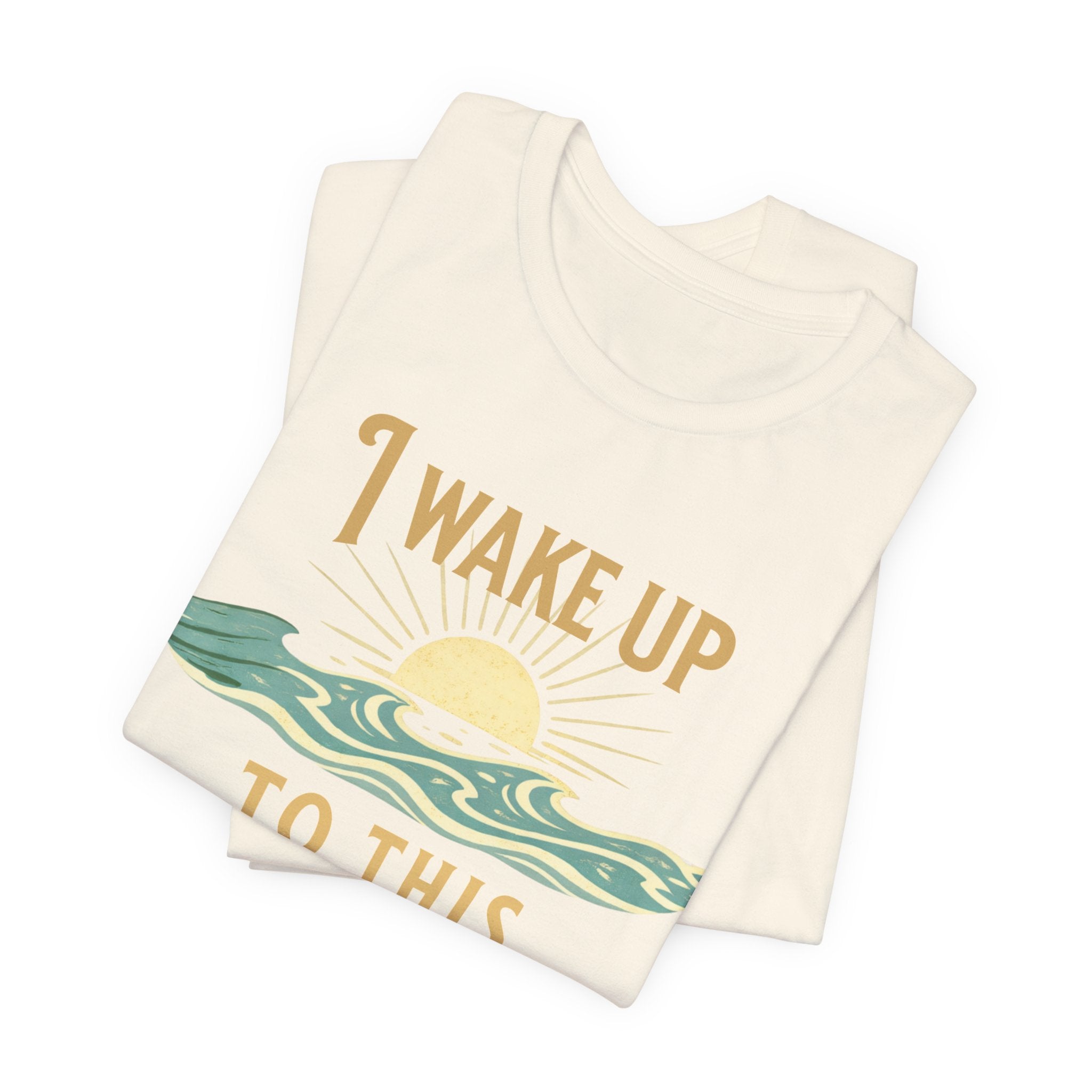 I wake up to this - NO RUSH SUNSET TEE - Mare Qui Club
