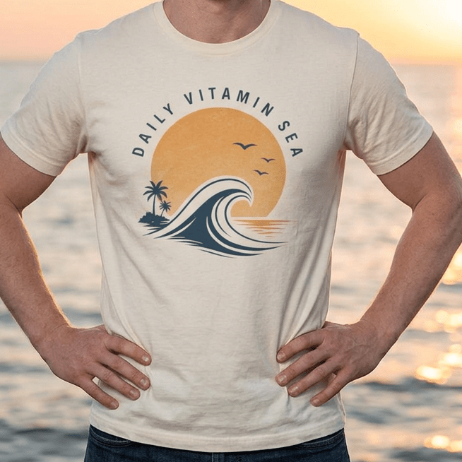 Daily Vitamin Sea Sunset Tee - Mare Qui Club