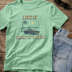 Live It While It’s Here T-Shirt - Retro Beach Sunset beach graphic tee Marequi Club