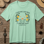 "7 Swims Ago" Funny Amalfi T-Shirt beach graphic tee Marequi Club