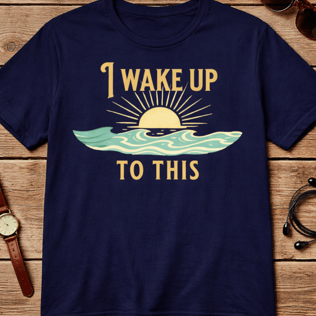 I wake up to this - NO RUSH SUNSET TEE - Mare Qui Club