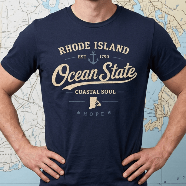 Rhode Island Heritage - Ocean State T-Shirt - Mare Qui Club