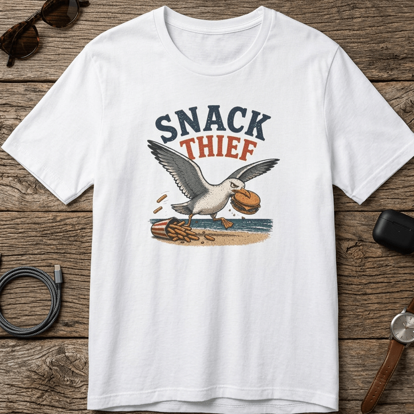 Snack Thief T-Shirt - Ocean Beach - Mare Qui Club