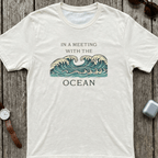 Ocean Waves - OCEAN MEETING T - SHIRT beach graphic tee Marequi Club