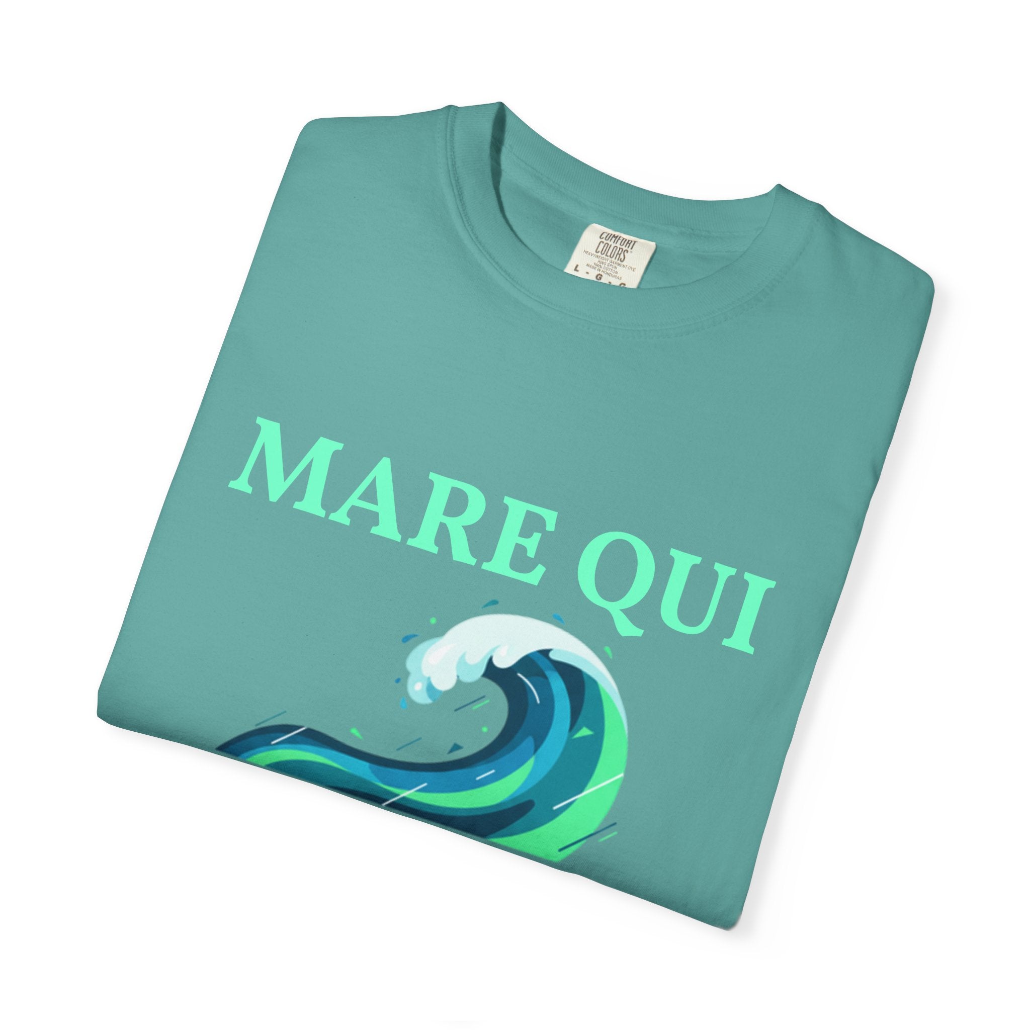 coastal ocean wave graphic t-shirt Mare Qui Club
