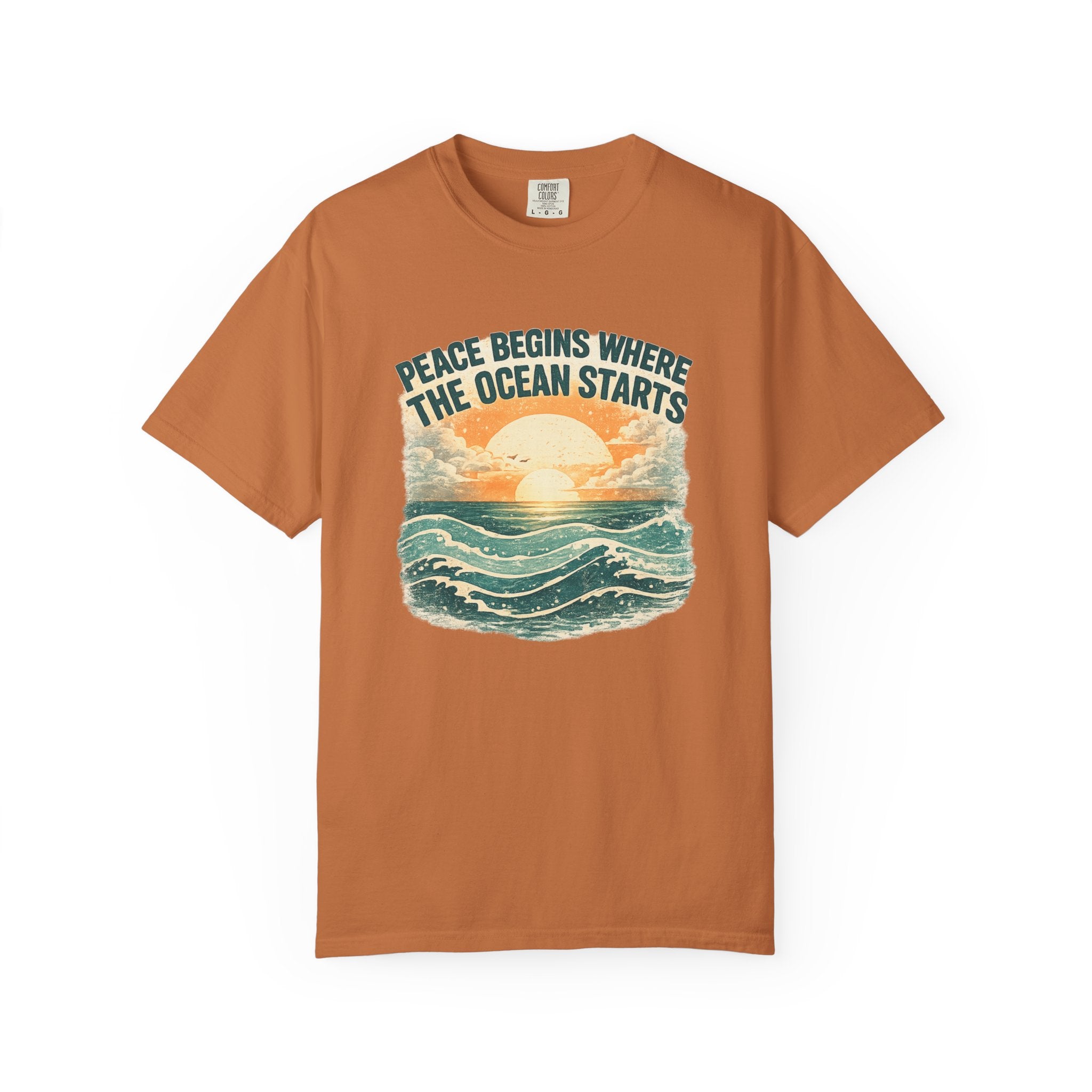 Ocean sunset t-shirt yam Mare Qui Club