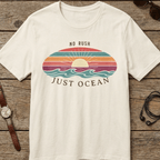 NO RUSH JUST OCEAN T - SHIRT beach graphic tee Marequi Club